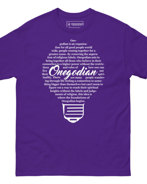 The Onegodian Idea - Unisex classic tee - Purple