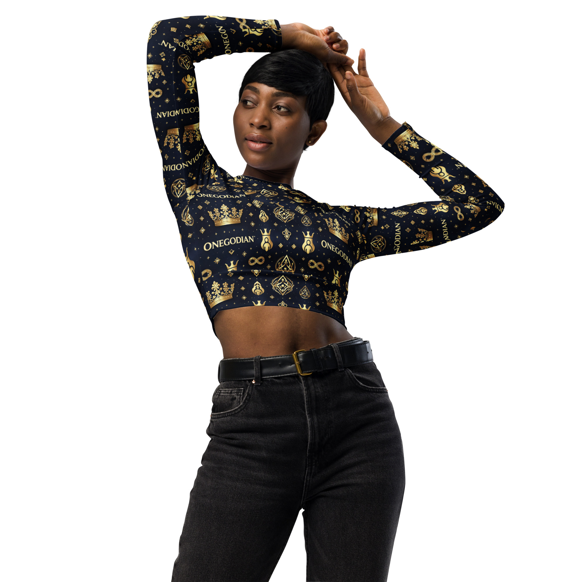ONEGODIAN™ Royal Alignment - long-sleeve crop top - Image 7