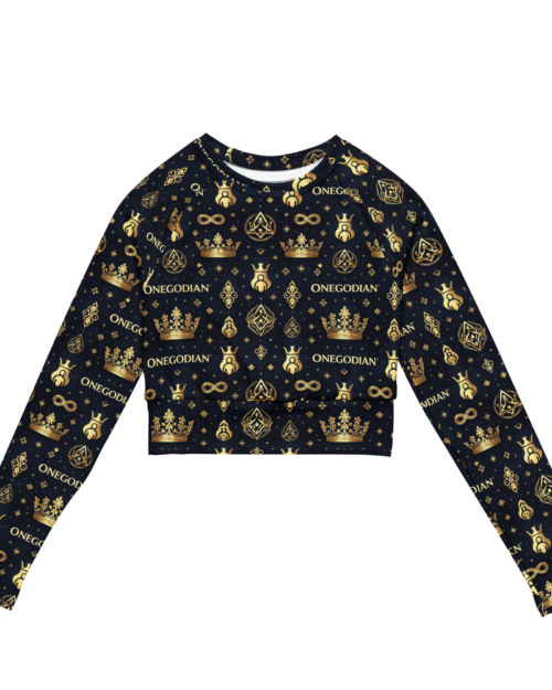 ONEGODIAN™ Royal Alignment - long-sleeve crop top