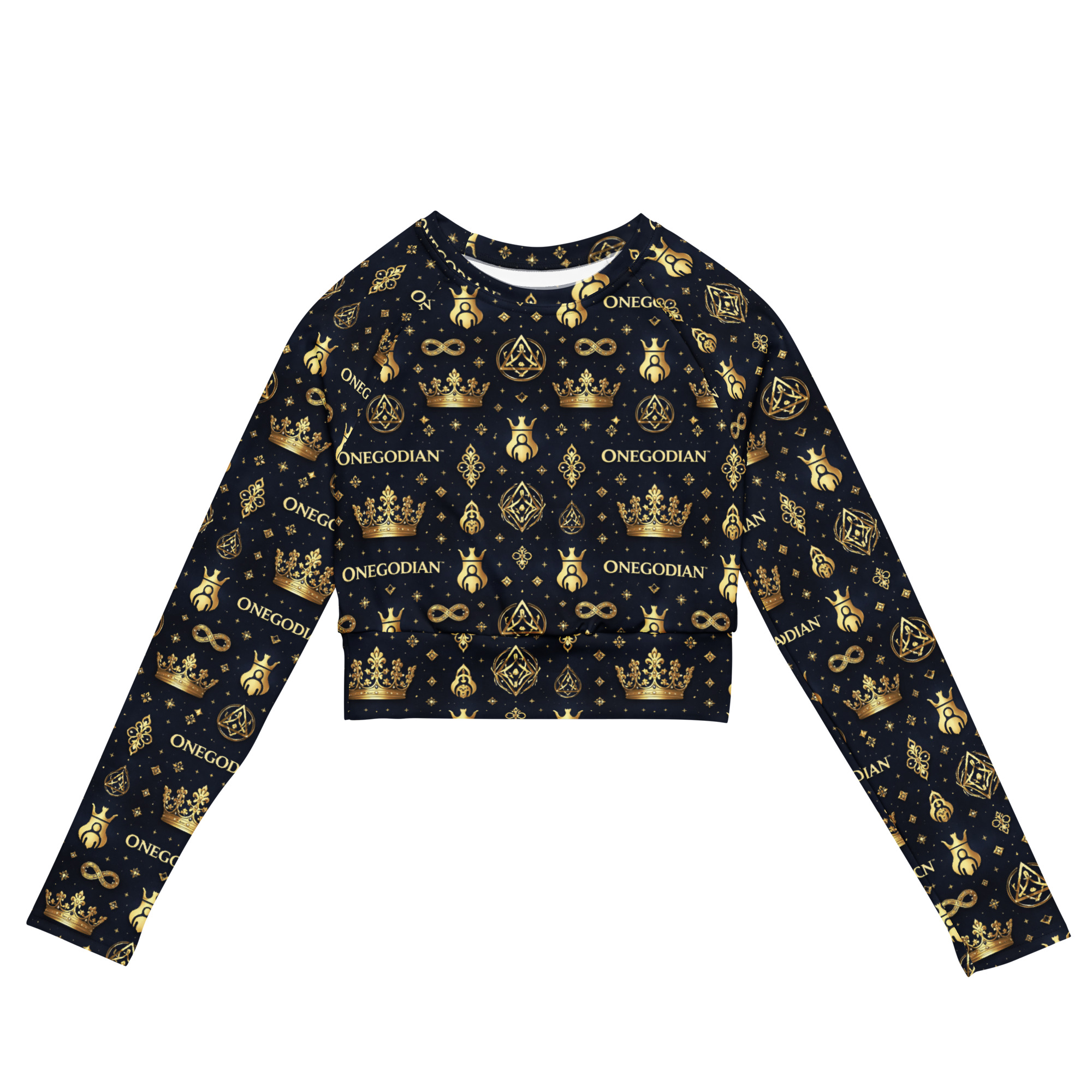 ONEGODIAN™ Royal Alignment - long-sleeve crop top