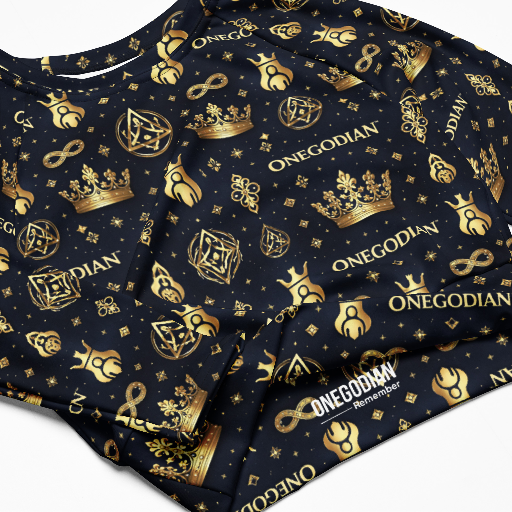 ONEGODIAN™ Royal Alignment - long-sleeve crop top - Image 5