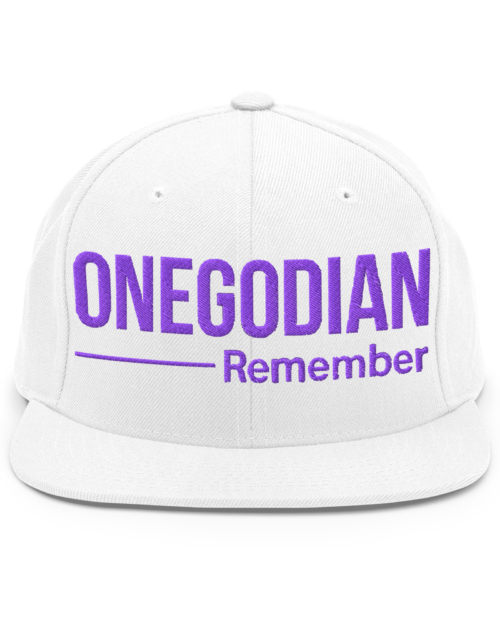 ONEGODIAN: Remember - Snapback Hat - Purple