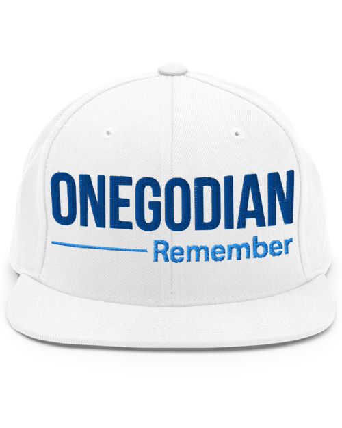 ONEGODIAN: Remember - Snapback Hat - Royal & Aqua Blue
