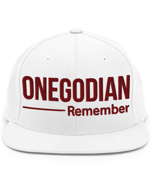 ONEGODIAN: Remember - Snapback Hat - Burgundy