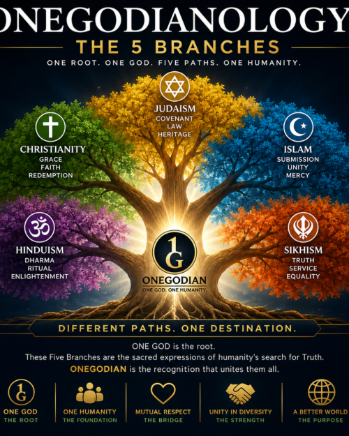 Onegodianology: The 5 Branches