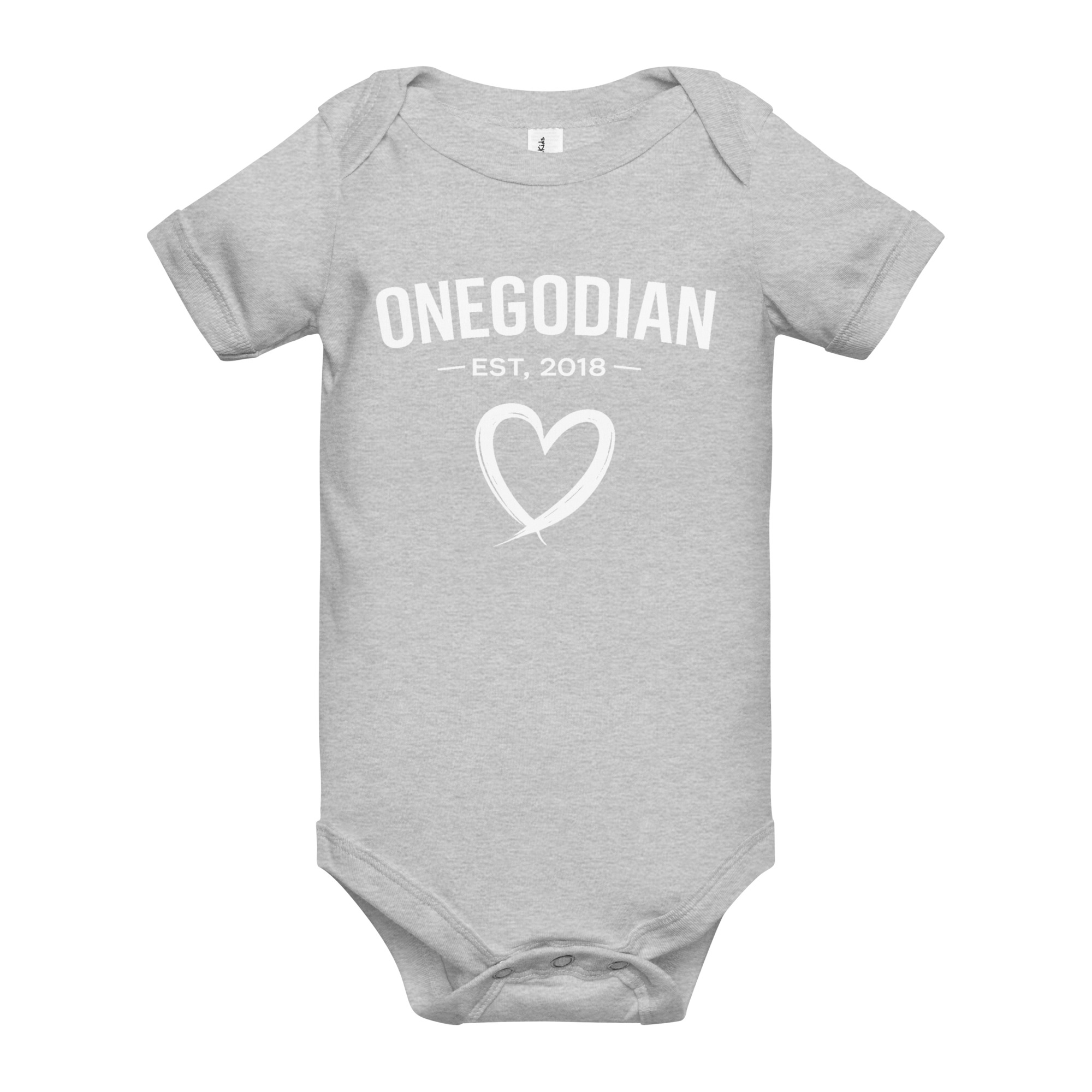 Baby short sleeve one piece – White - Image 4