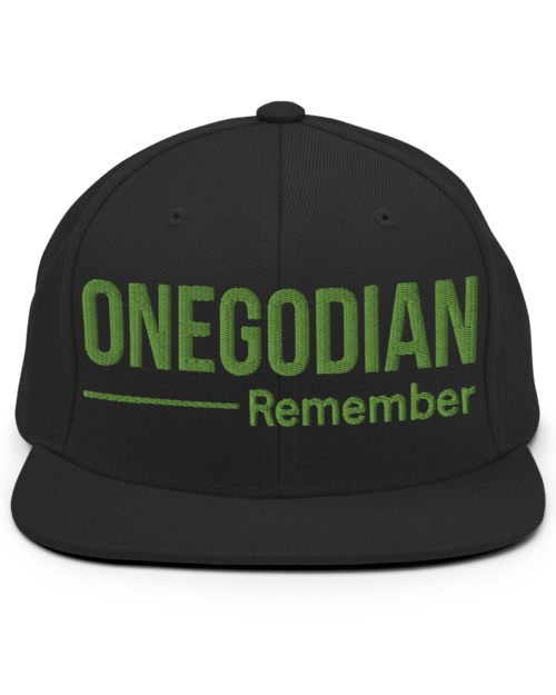ONEGODIAN: Remember – Snapback Hat – Olive