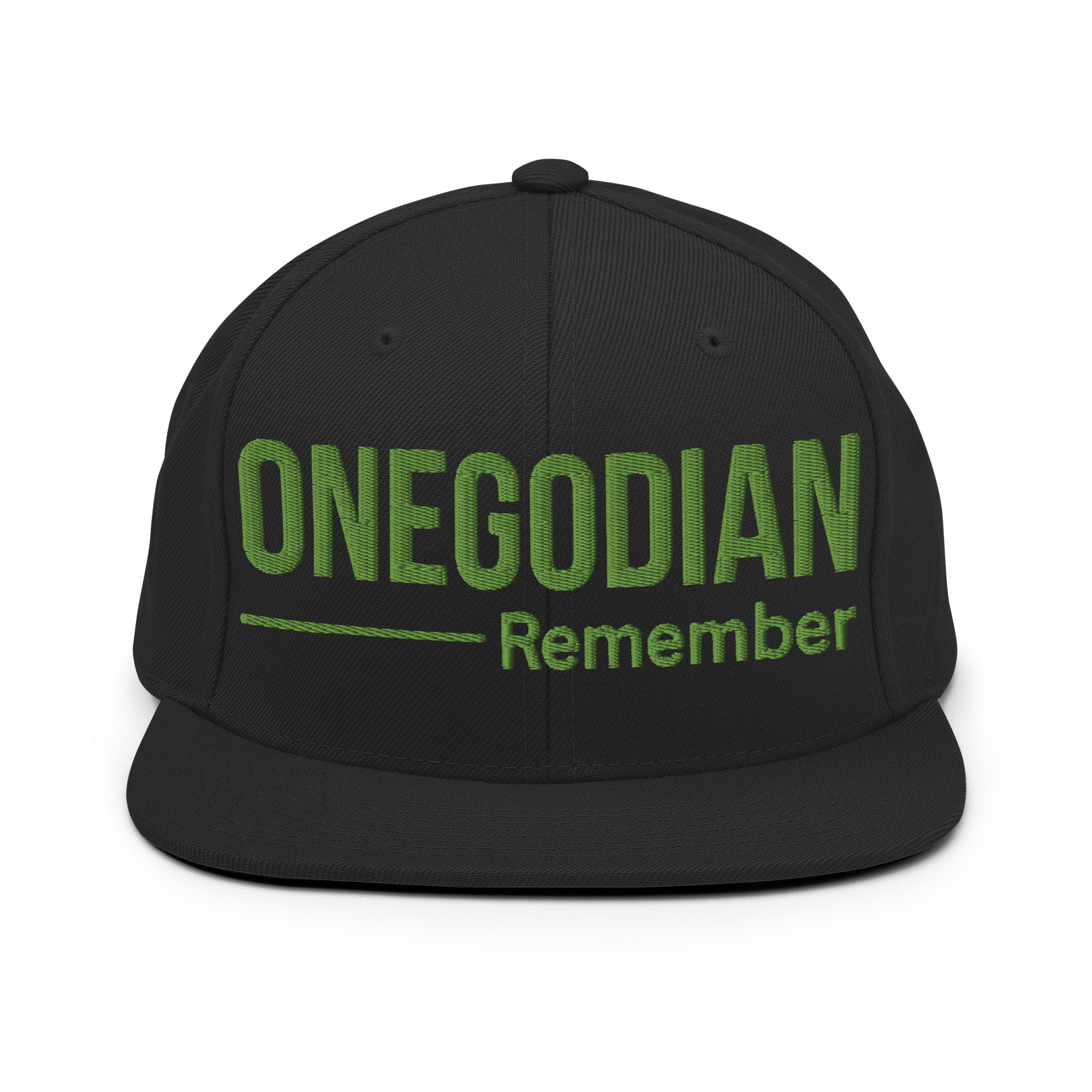 ONEGODIAN: Remember – Snapback Hat – Olive