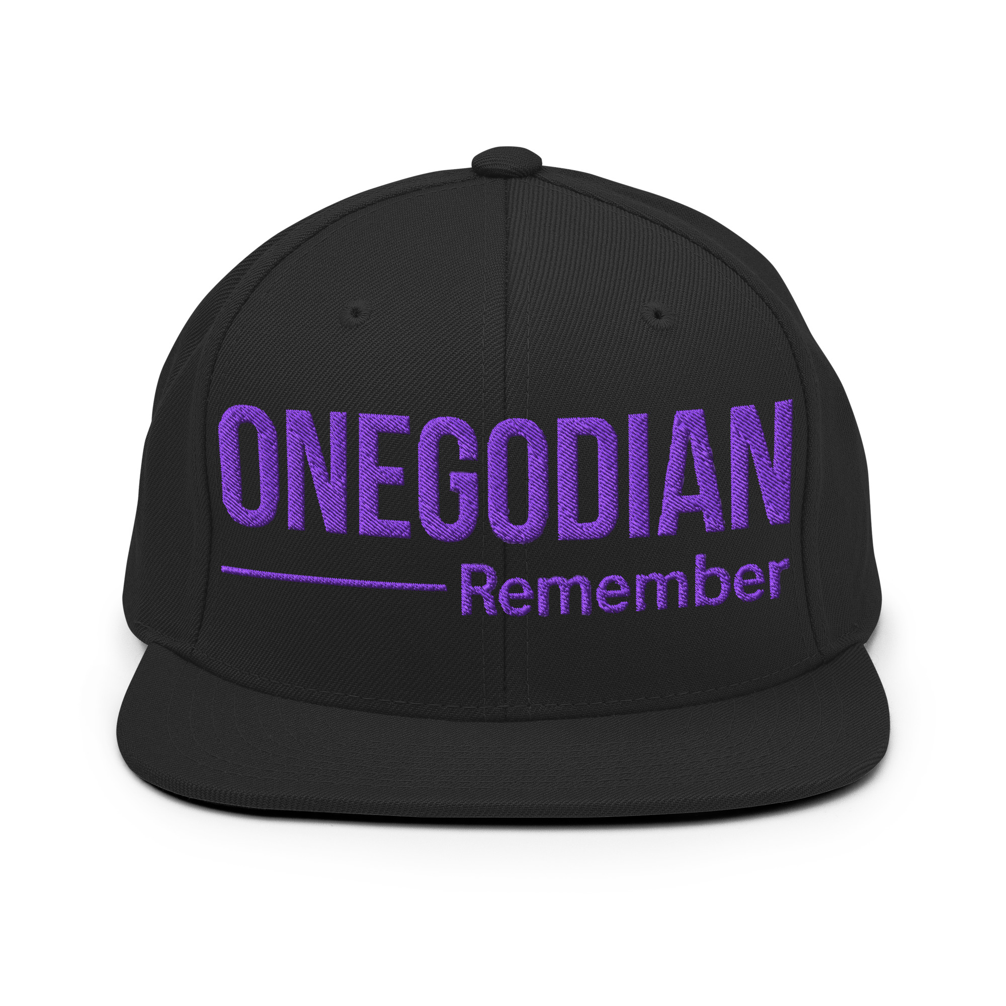 ONEGODIAN: Remember – Snapback Hat – Purple