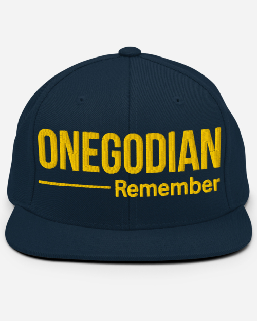 ONEGODIAN: Remember – Snapback Hat – Yellow