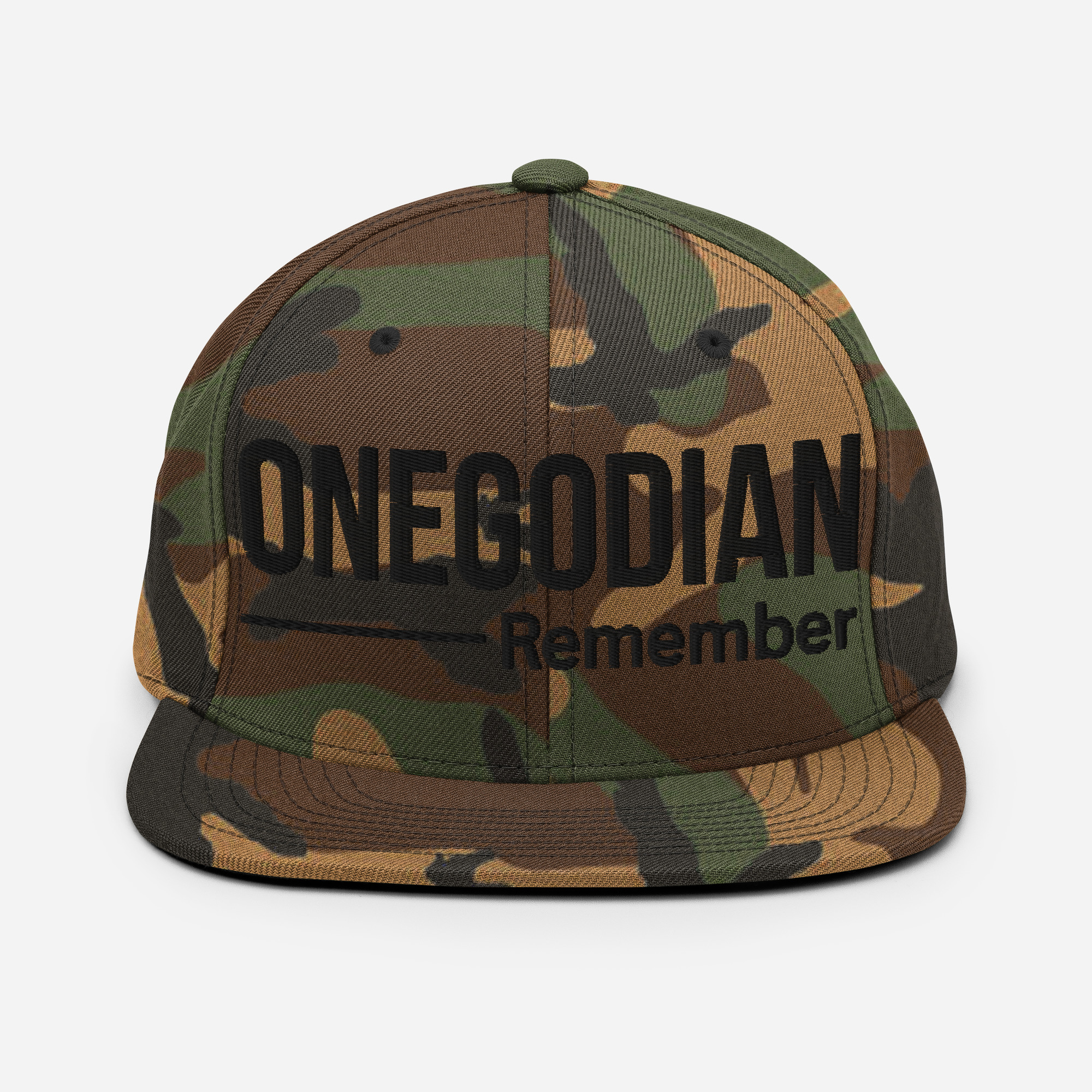 ONEGODIAN: Remember – Snapback Hat – Black