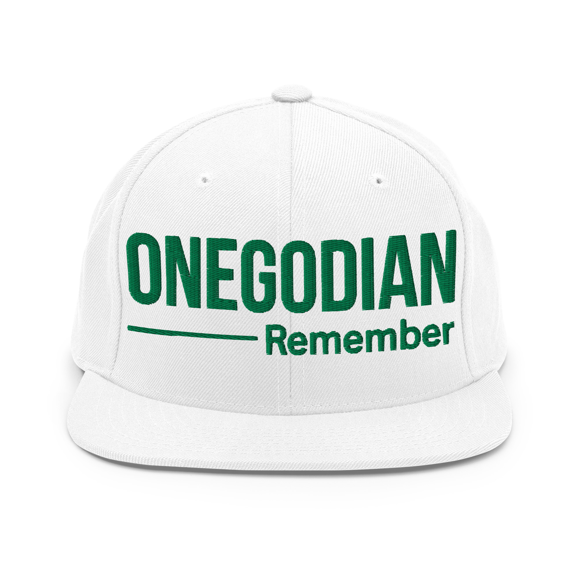 ONEGODIAN: Remember – Snapback Hat – Green