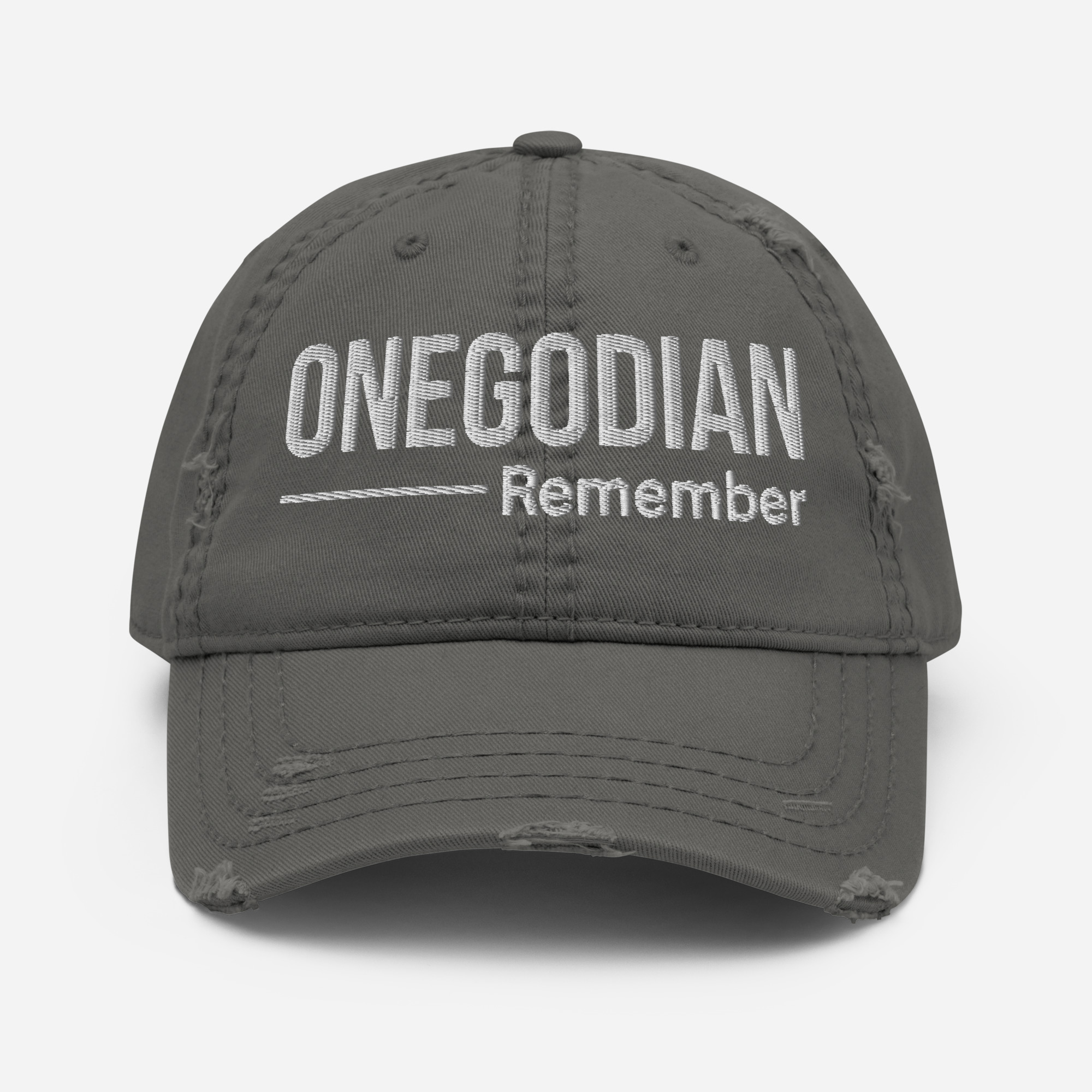 ONEGODIAN: Remember – Distressed Dad Hat - Image 11