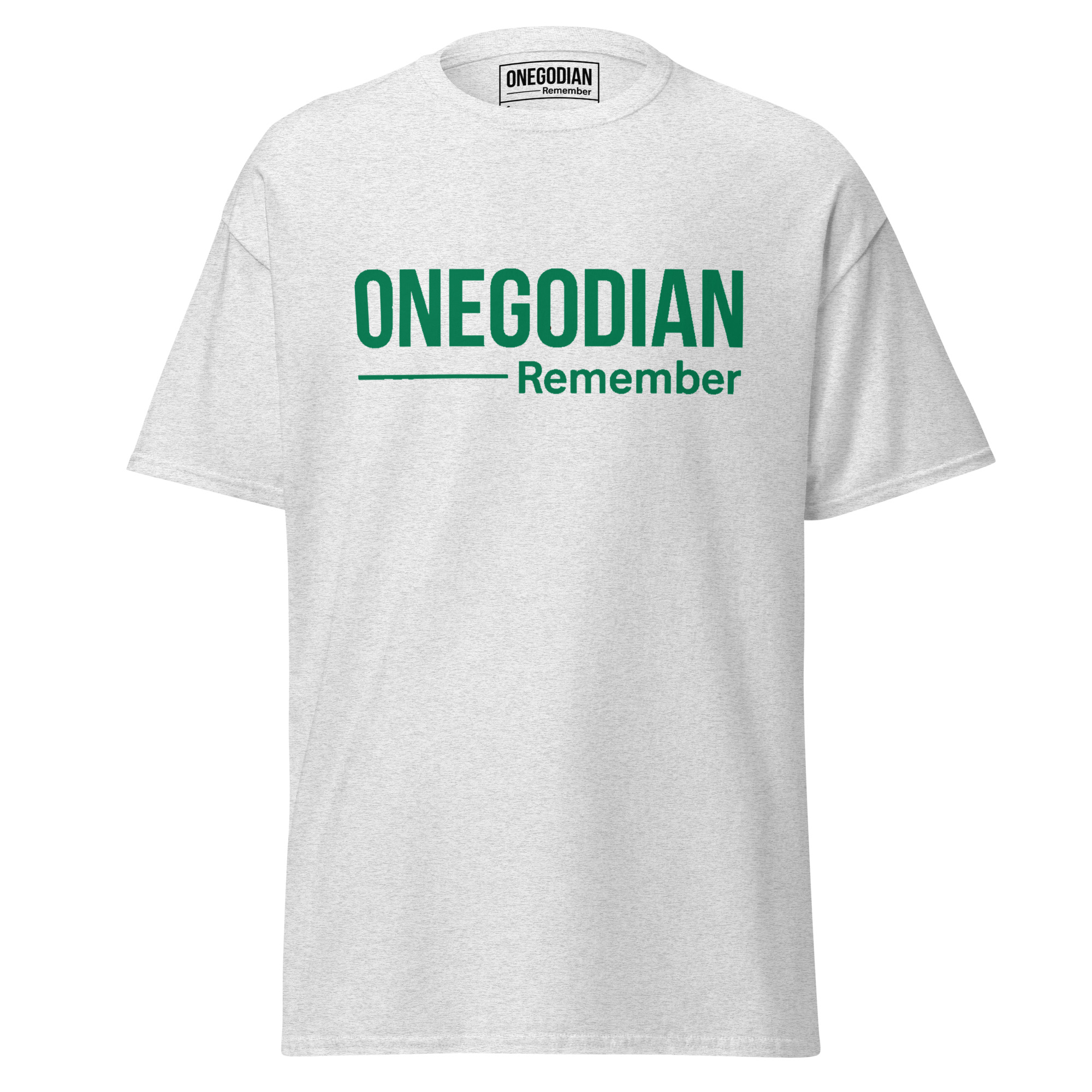 ONEGODIAN: Remember – Unisex classic tee - Green - Image 19