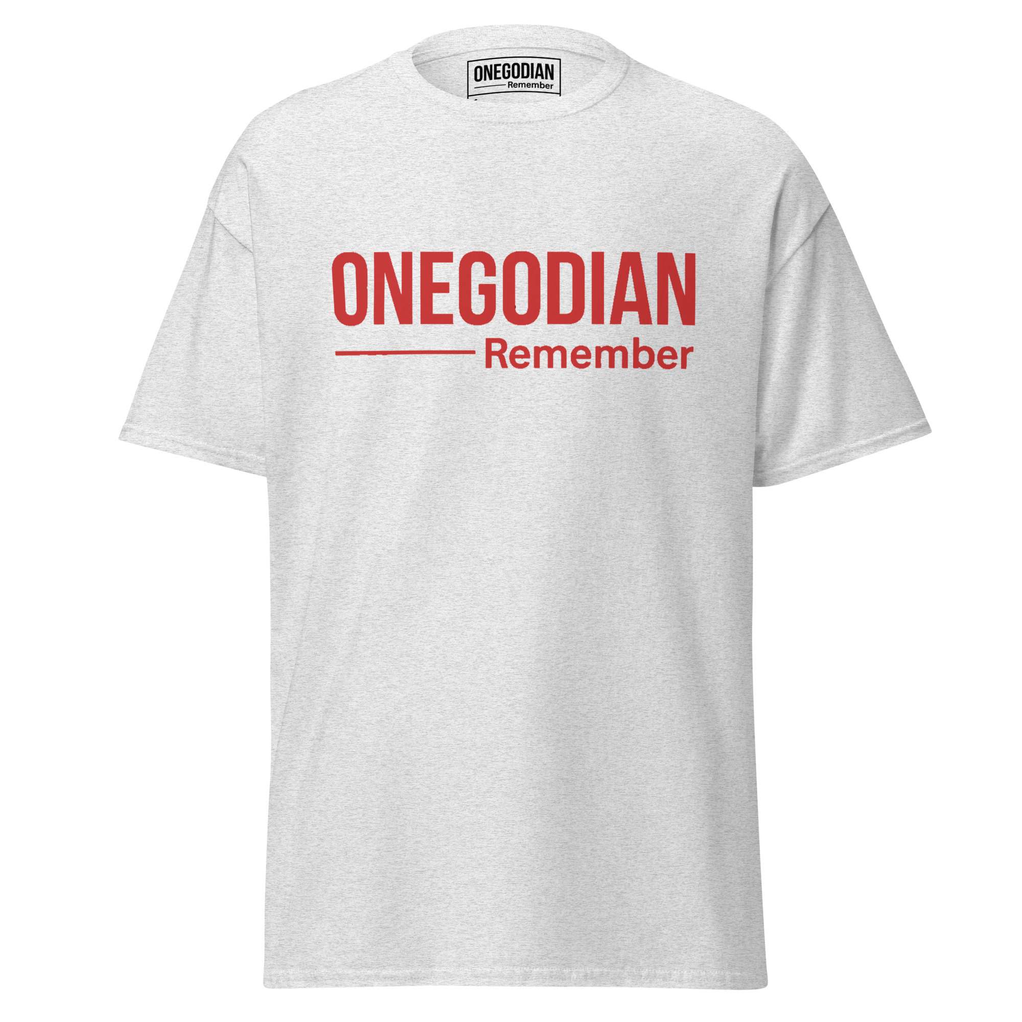 ONEGODIAN: Remember – Unisex classic tee - Red - Image 4