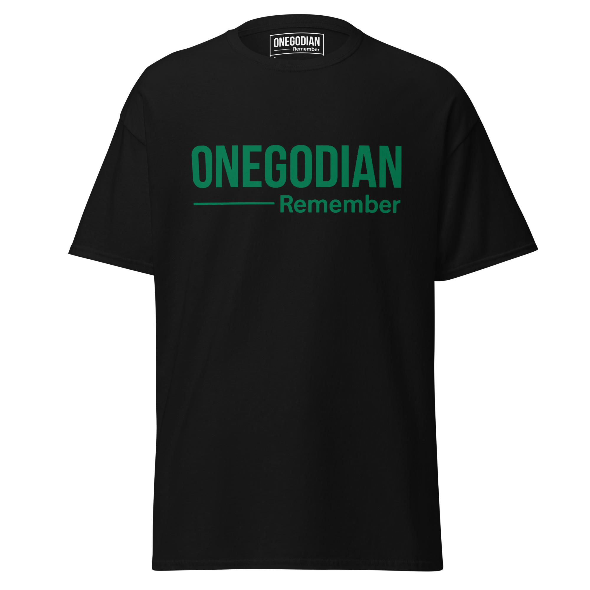 ONEGODIAN: Remember – Unisex classic tee - Green - Image 2