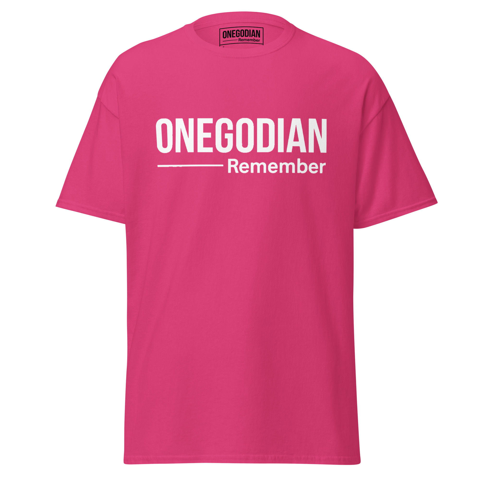 ONEGODIAN: Remember – Unisex classic tee - White - Image 13