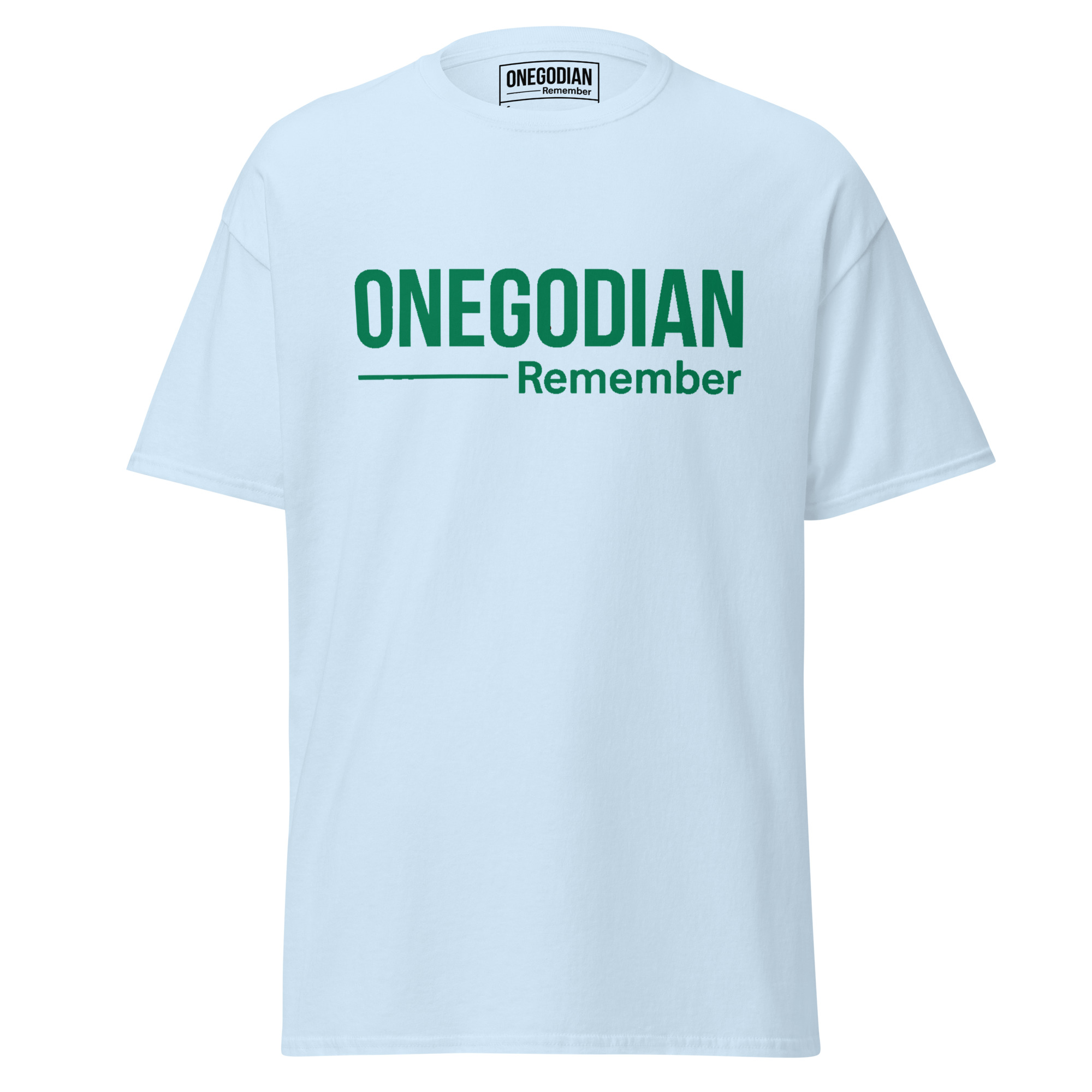 ONEGODIAN: Remember – Unisex classic tee - Green - Image 17