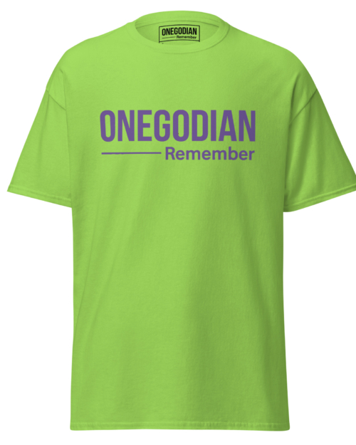 ONEGODIAN: Remember – Unisex classic tee - Purple