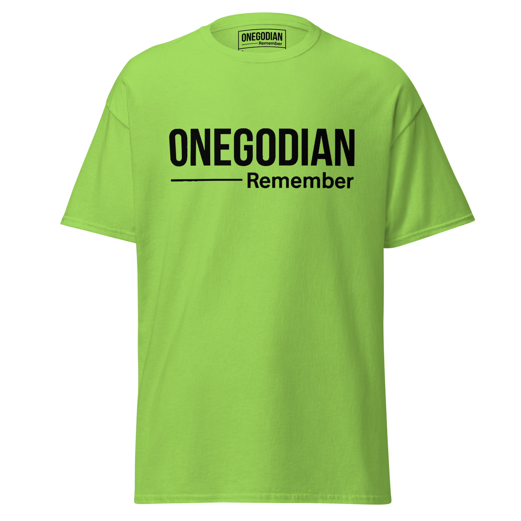ONEGODIAN: Remember – Unisex classic tee - Black - Image 14