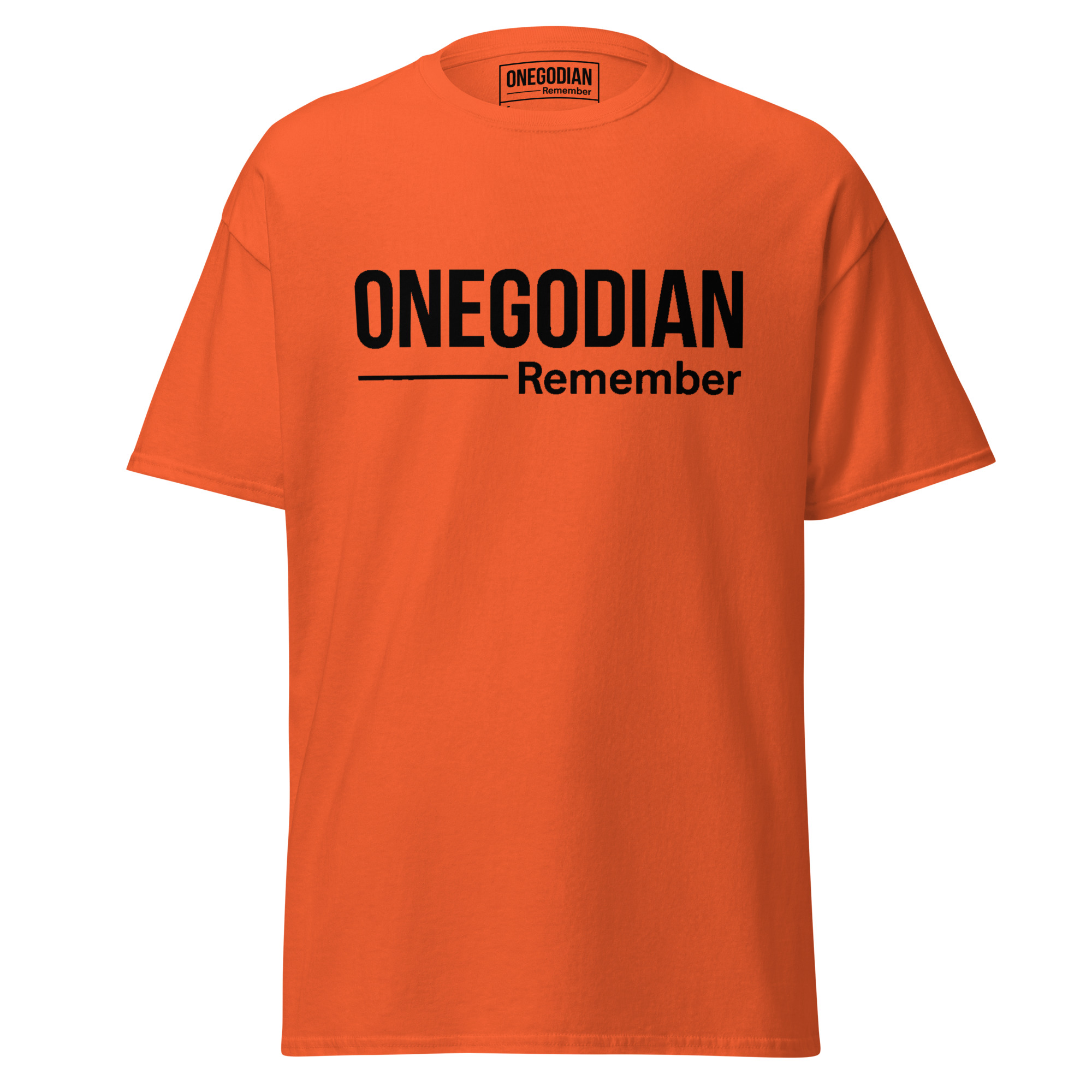 ONEGODIAN: Remember – Unisex classic tee - Black - Image 6