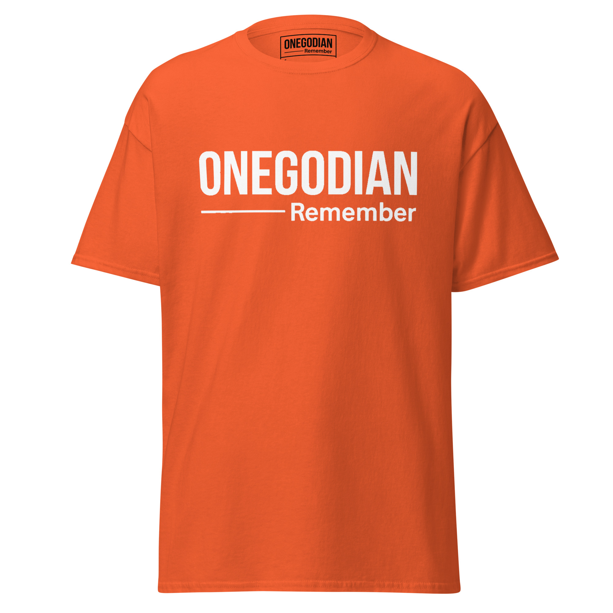 ONEGODIAN: Remember – Unisex classic tee - White - Image 15