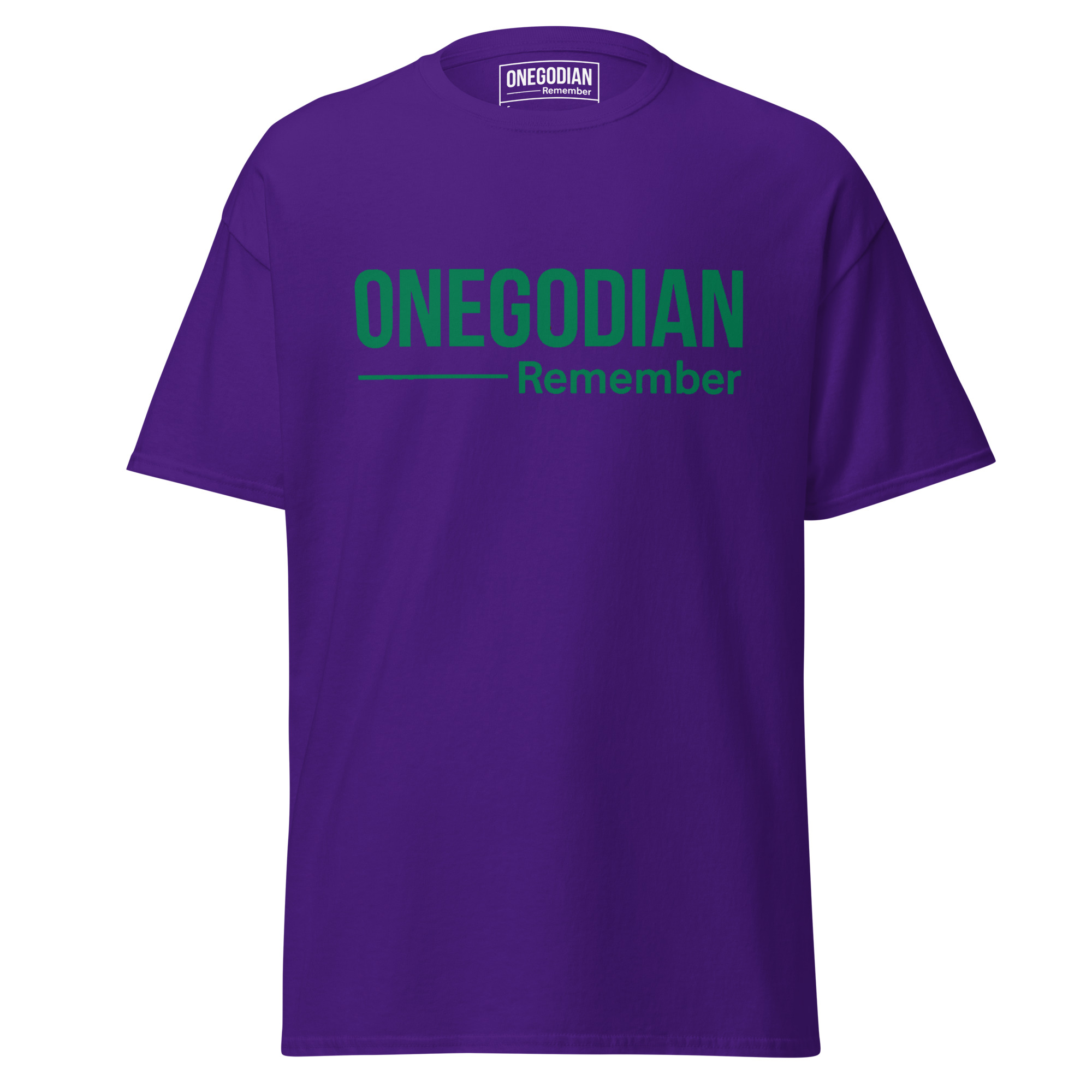 ONEGODIAN: Remember – Unisex classic tee - Green - Image 4