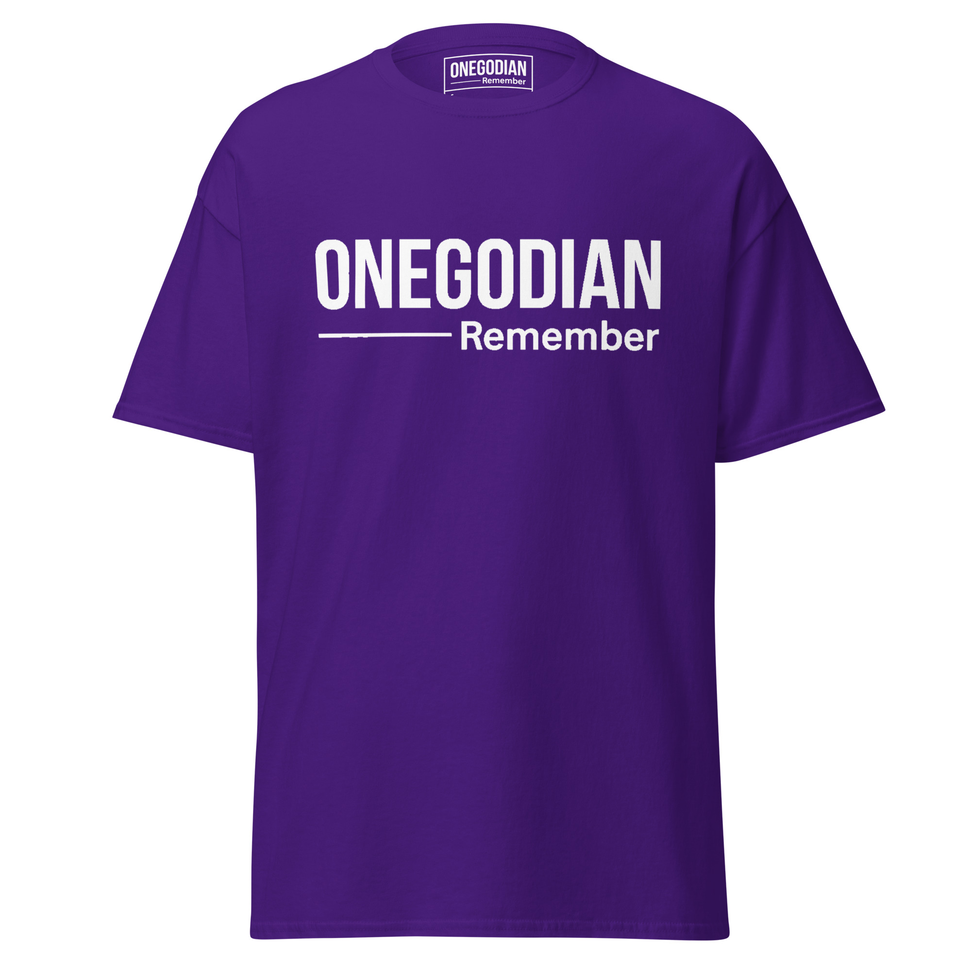 ONEGODIAN: Remember – Unisex classic tee - White - Image 3
