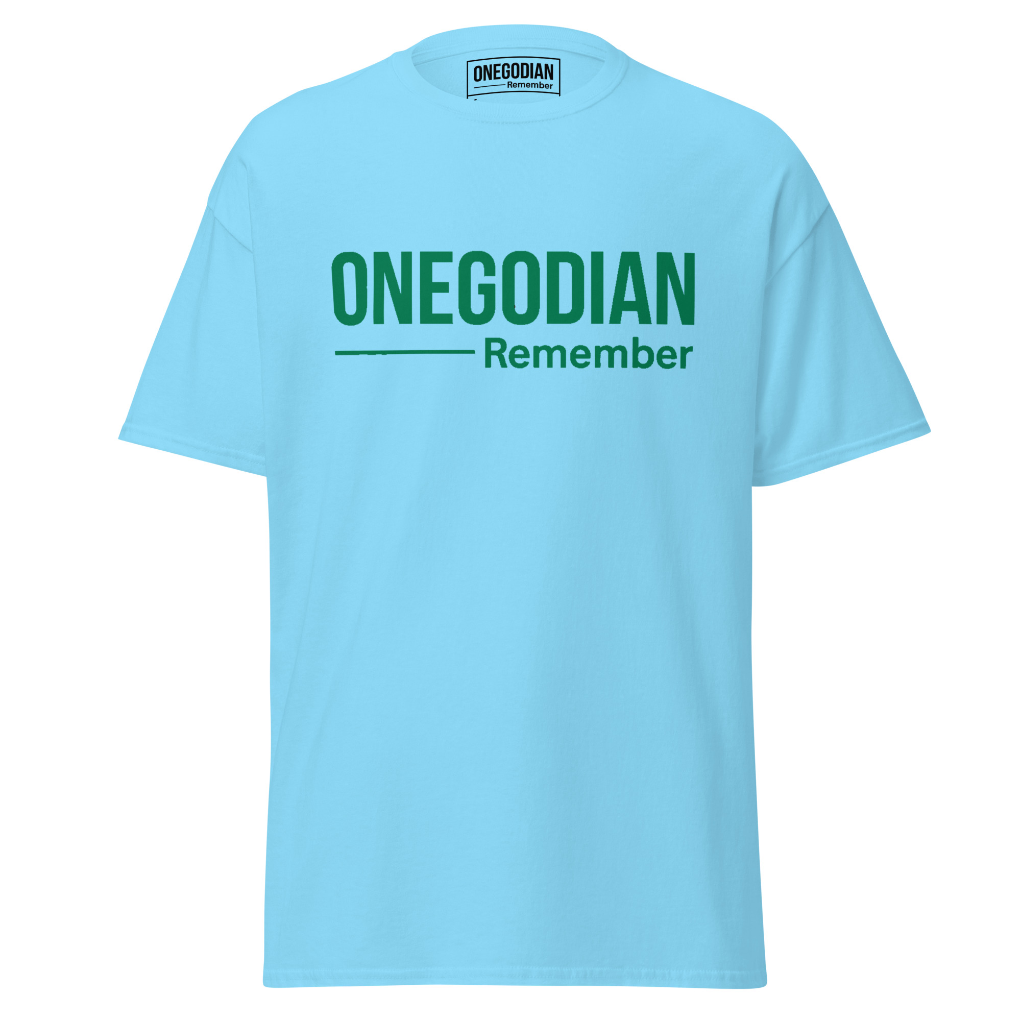 ONEGODIAN: Remember – Unisex classic tee - Green - Image 13