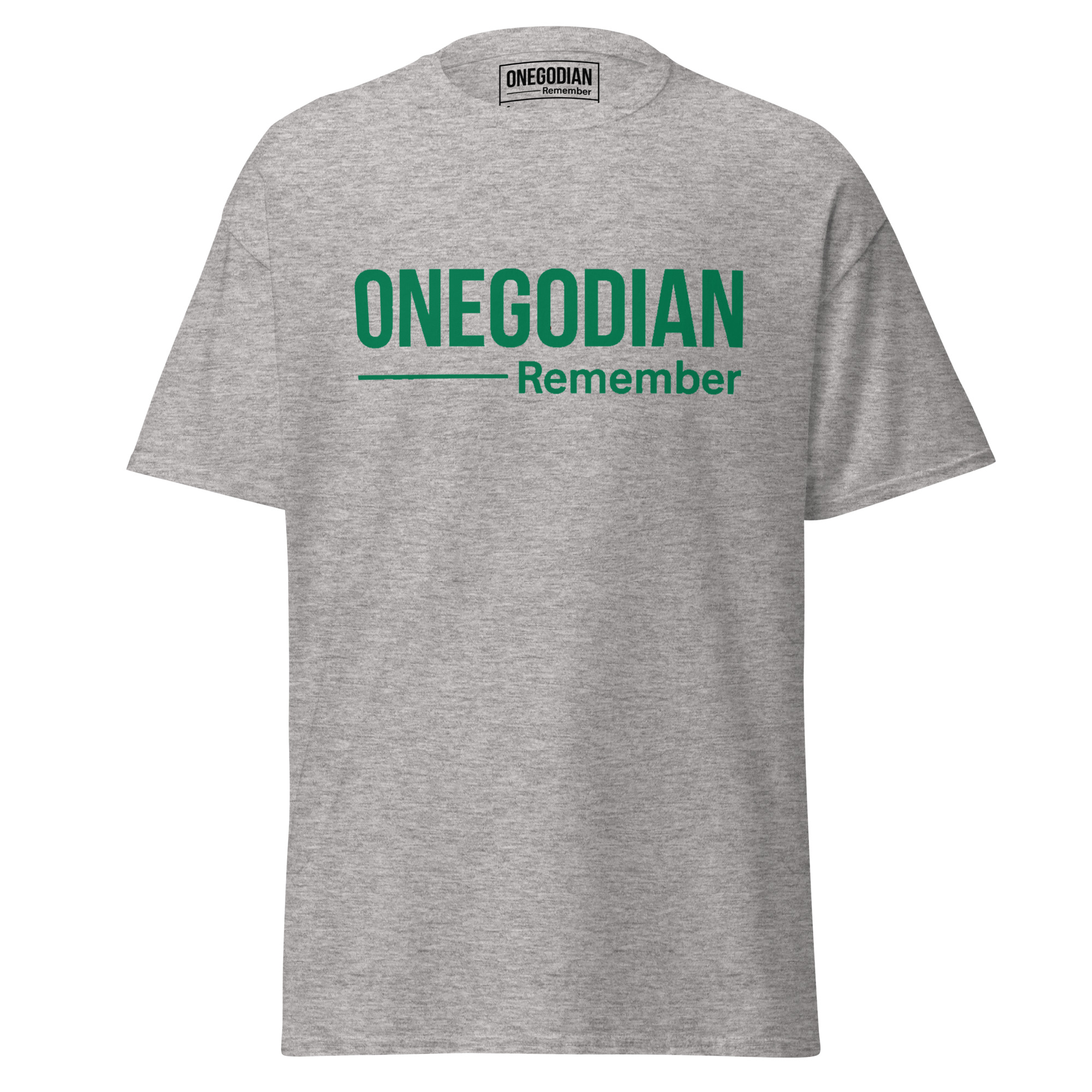 ONEGODIAN: Remember – Unisex classic tee - Green - Image 6