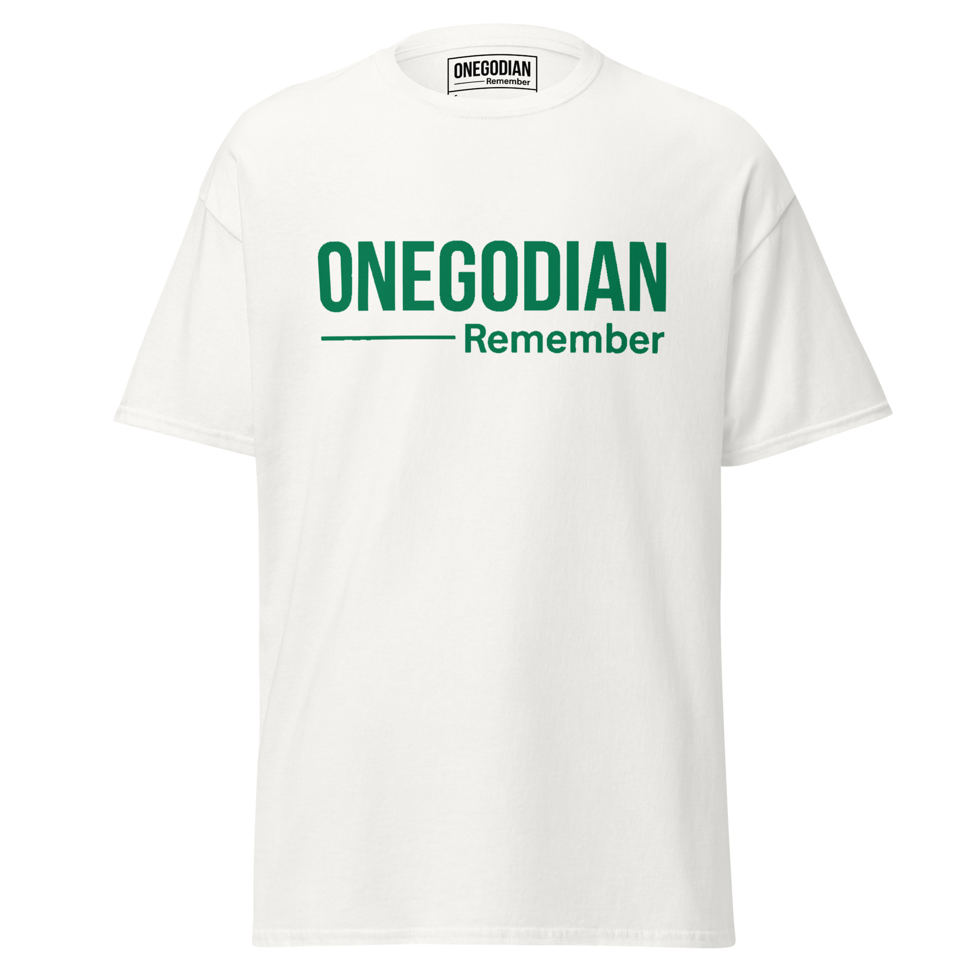 ONEGODIAN: Remember – Unisex classic tee - Green - Image 21