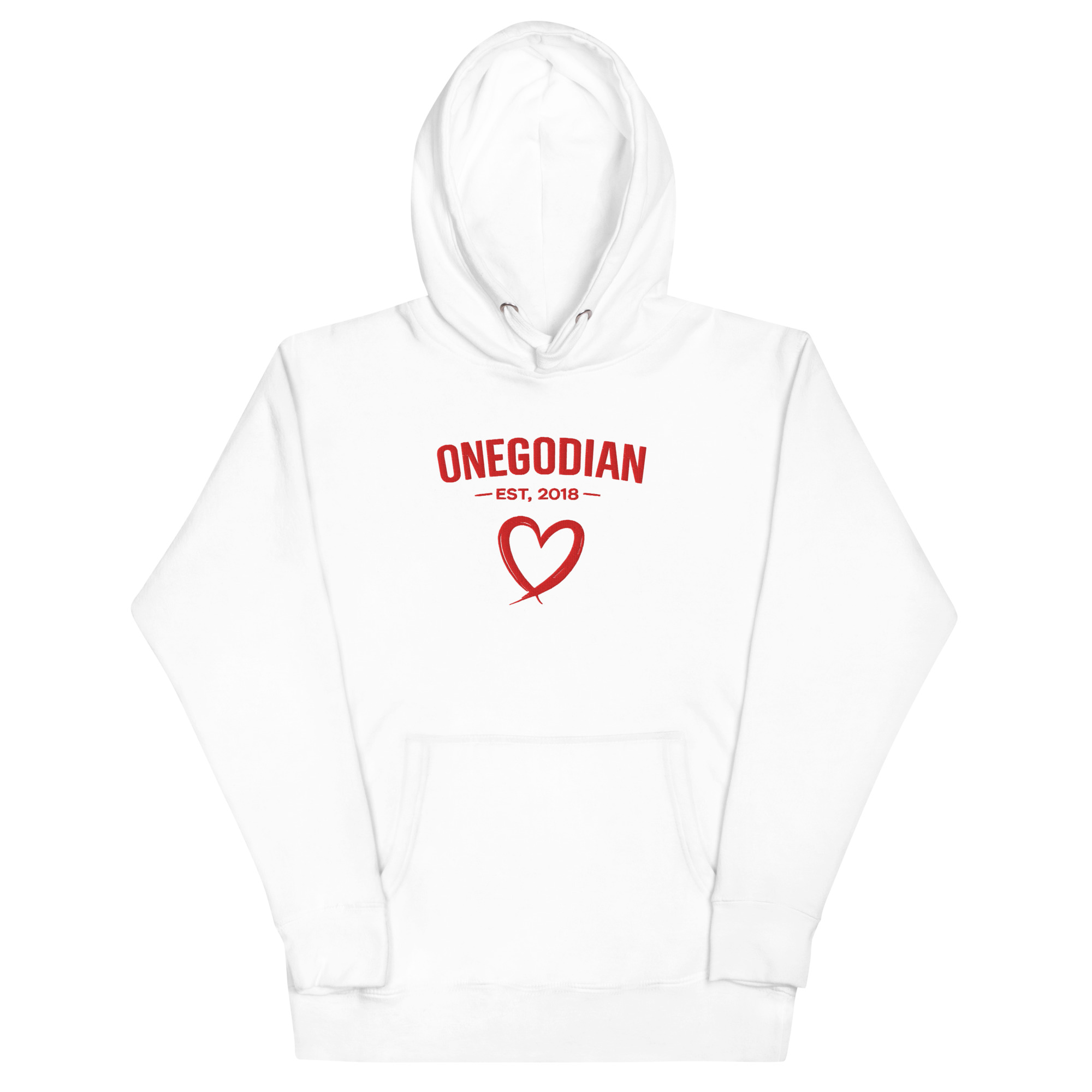 OneGodian: Est. With Love - Women's Hoodie - Red