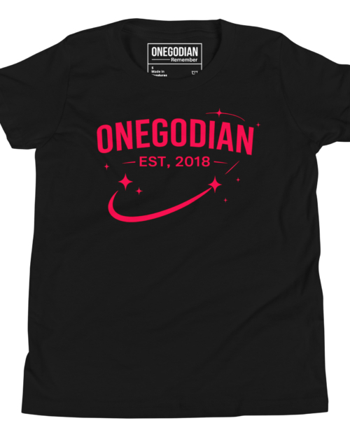 OneGodian: Est. With Stars - Youth Short Sleeve T-Shirt - Pink
