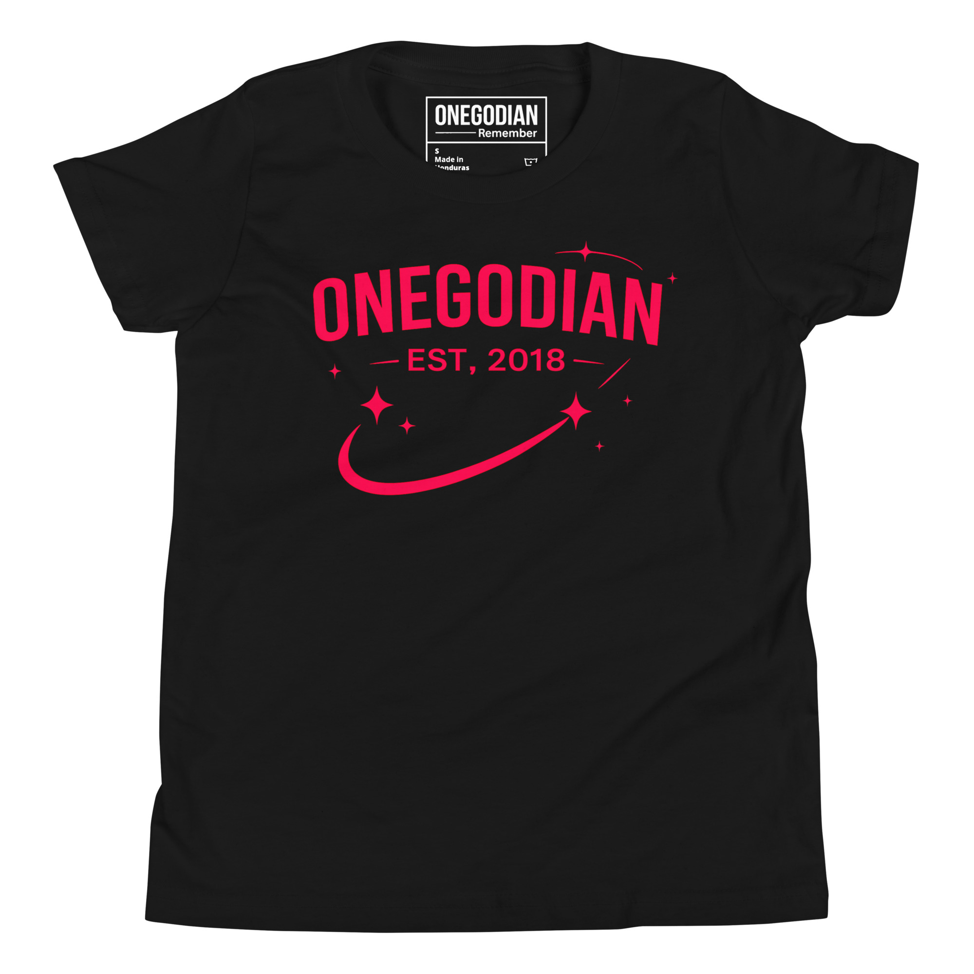 ONEGODIAN: Shooting Star – Youth Short Sleeve T-Shirt – Pink