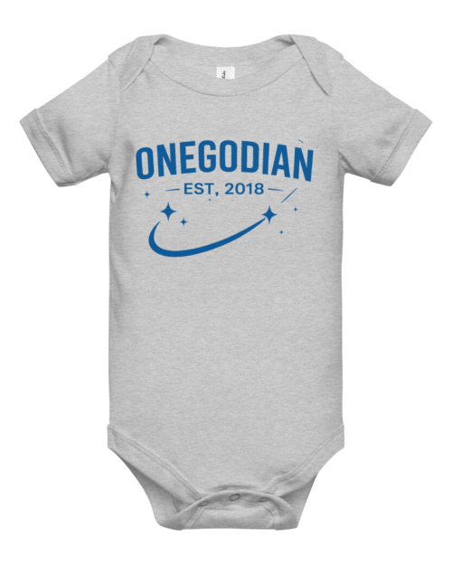 ONEGODIAN: Shooting Star – Baby short sleeve one piece – Royal