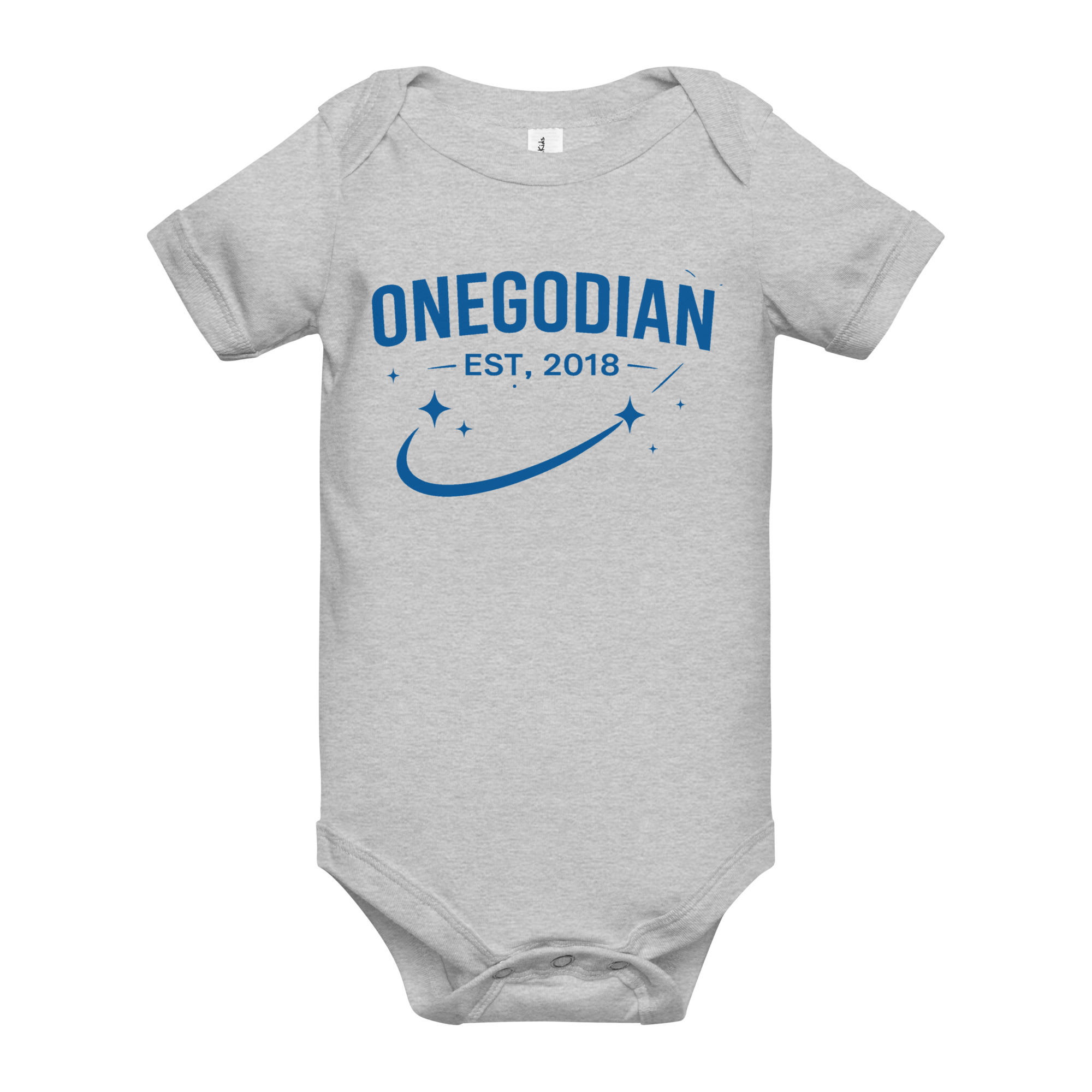 ONEGODIAN: Shooting Star – Baby short sleeve one piece – Royal