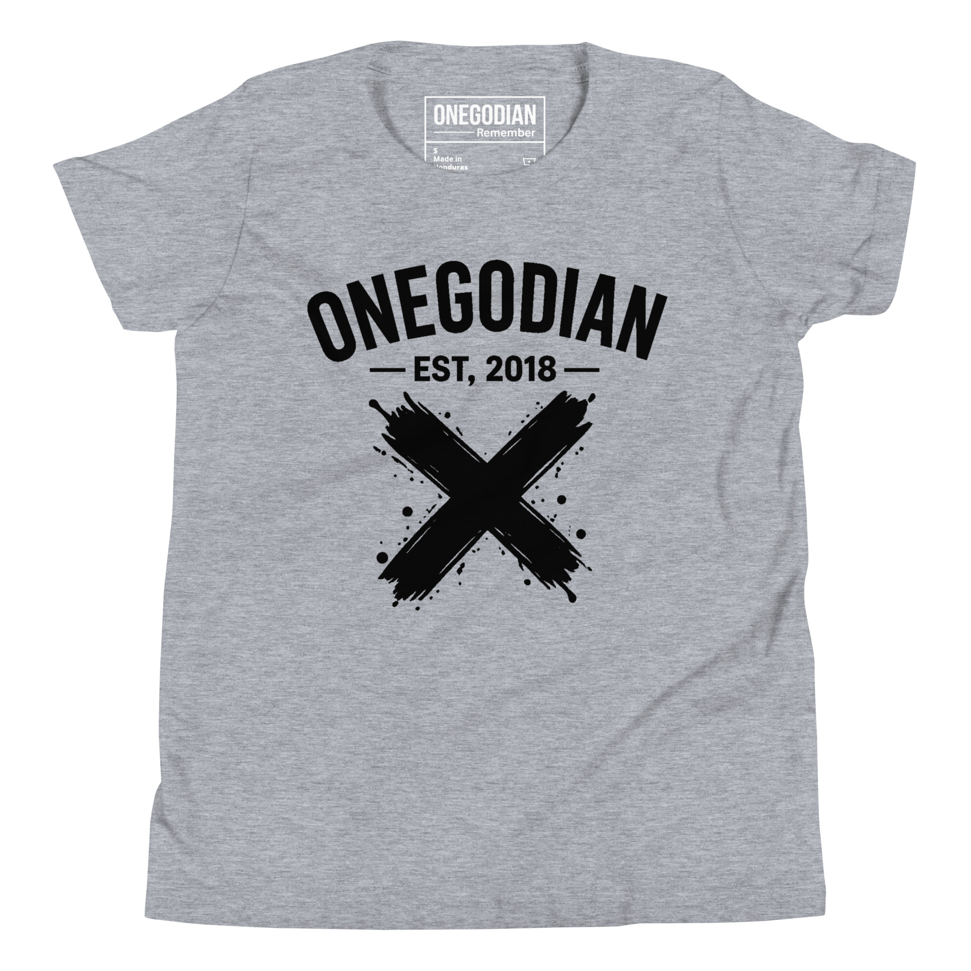 ONEGODIAN: X – Youth Short Sleeve T-Shirt – Black - Image 14