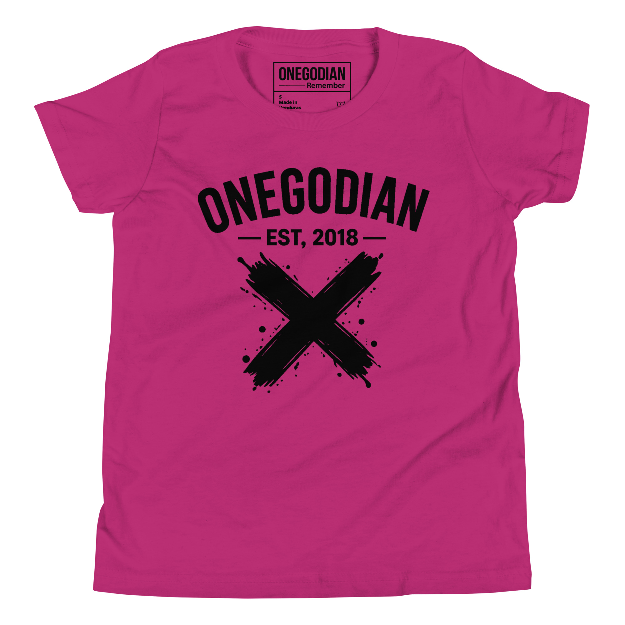 ONEGODIAN: X – Youth Short Sleeve T-Shirt – Black - Image 10