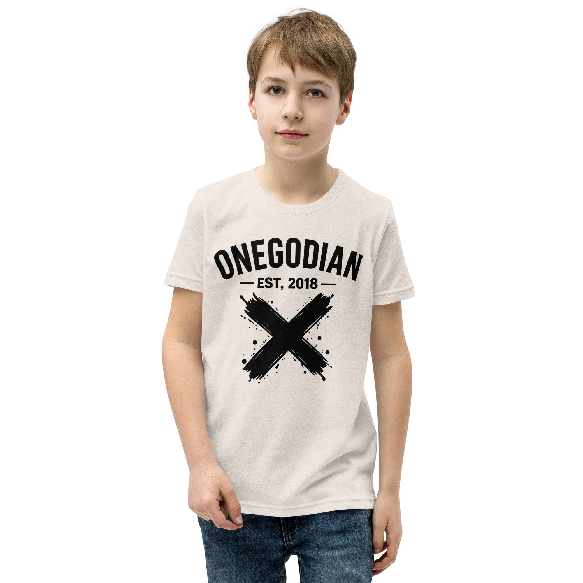 ONEGODIAN: X – Youth Short Sleeve T-Shirt – Black - Image 6