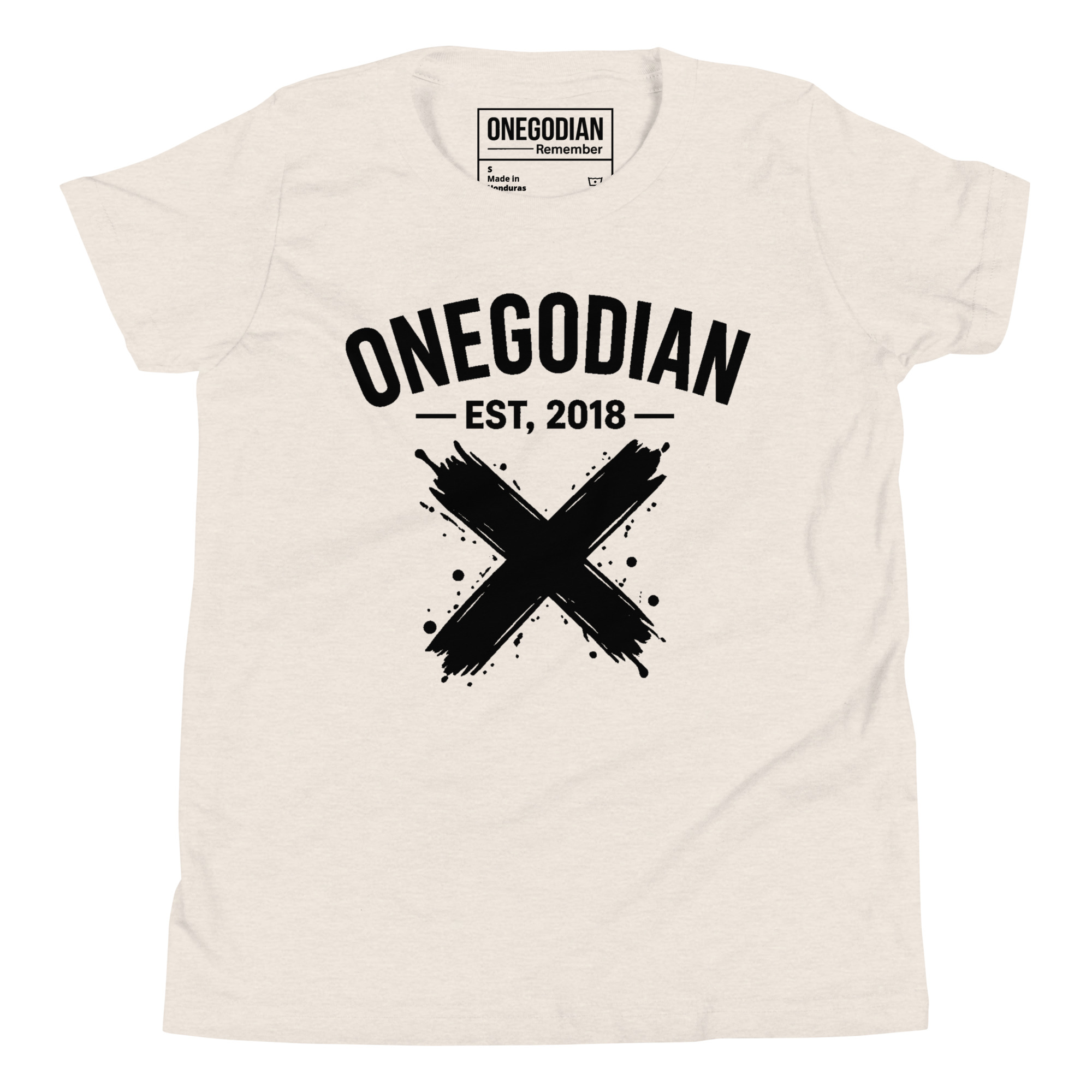 ONEGODIAN: X – Youth Short Sleeve T-Shirt – Black - Image 20