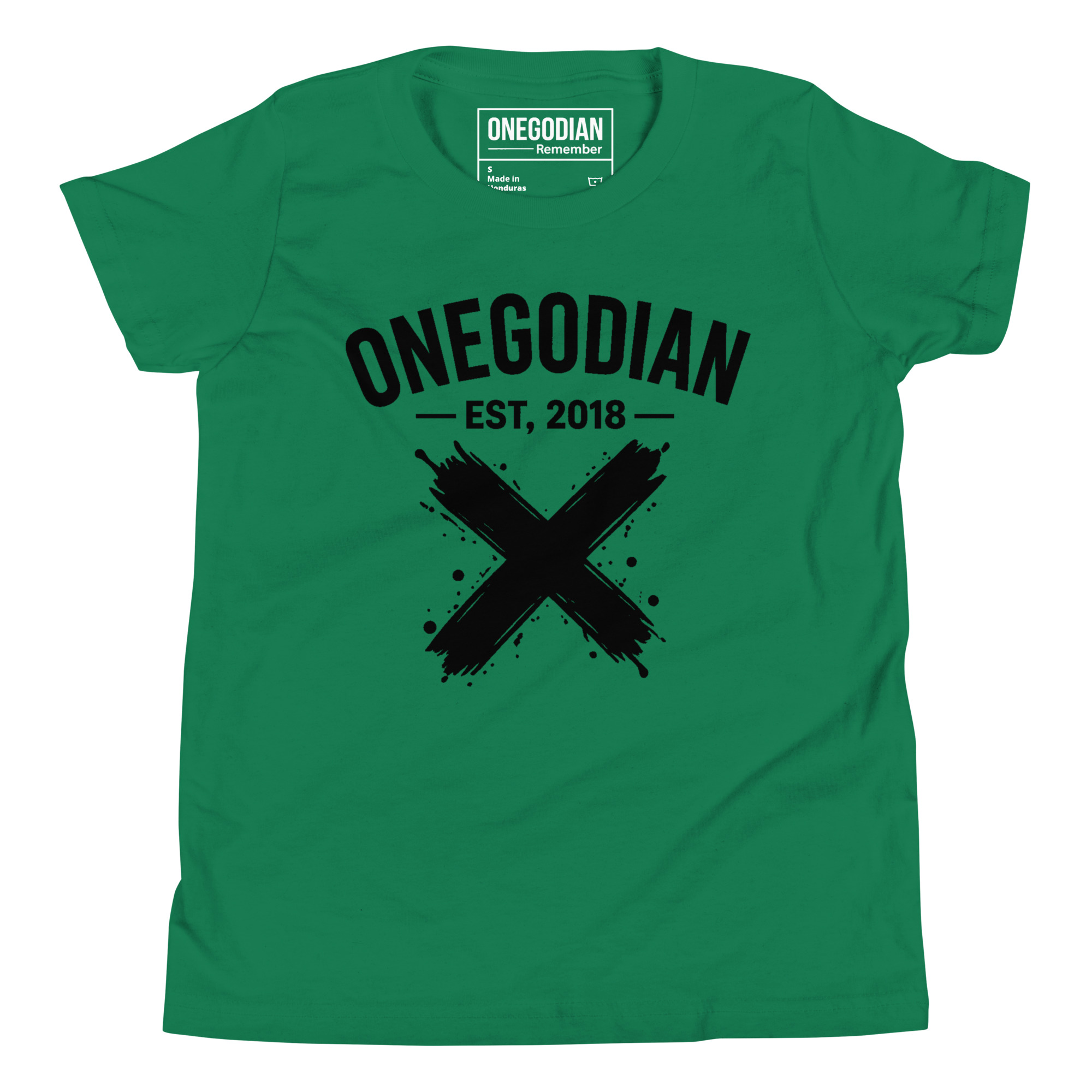 ONEGODIAN: X – Youth Short Sleeve T-Shirt – Black - Image 12