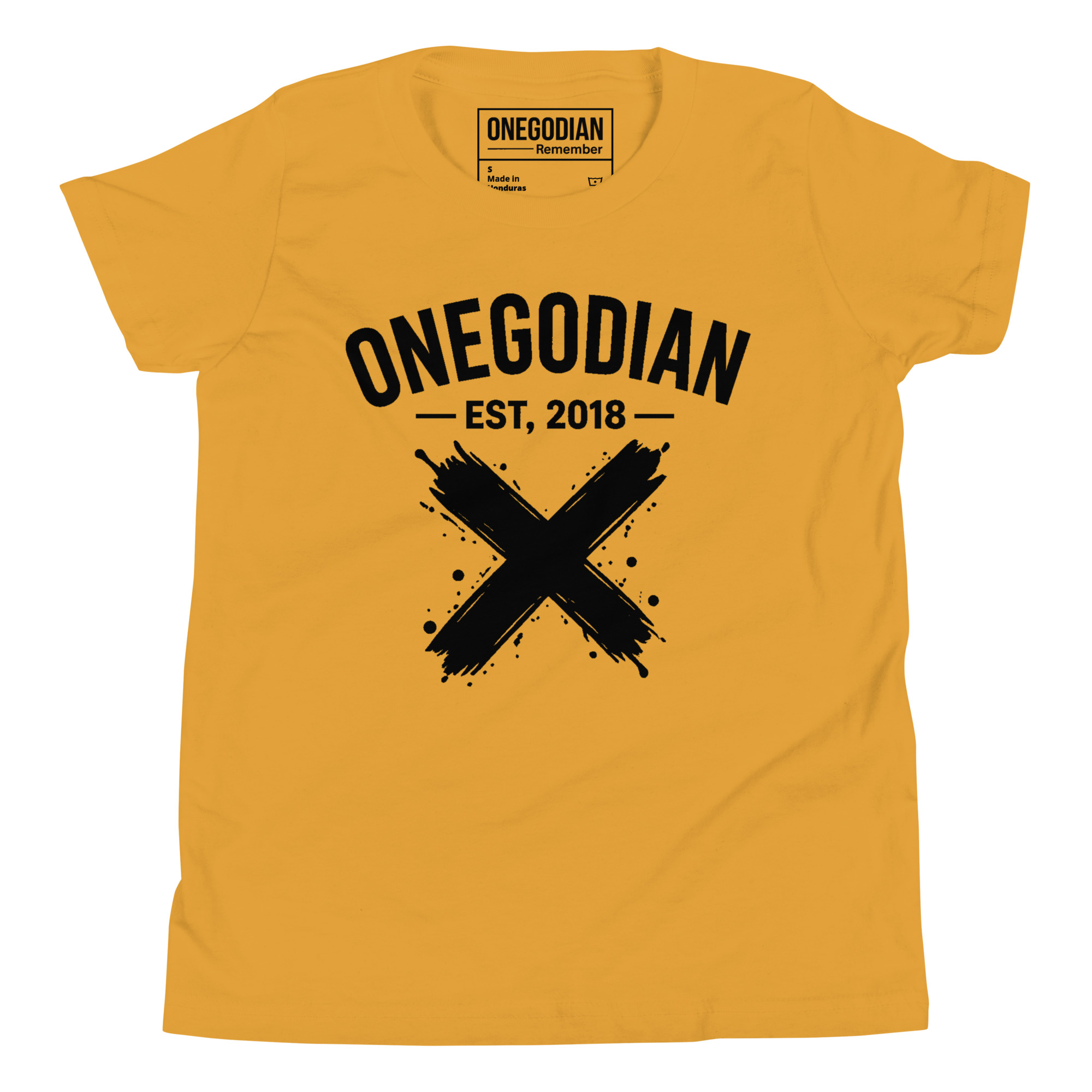 ONEGODIAN: X – Youth Short Sleeve T-Shirt – Black - Image 16