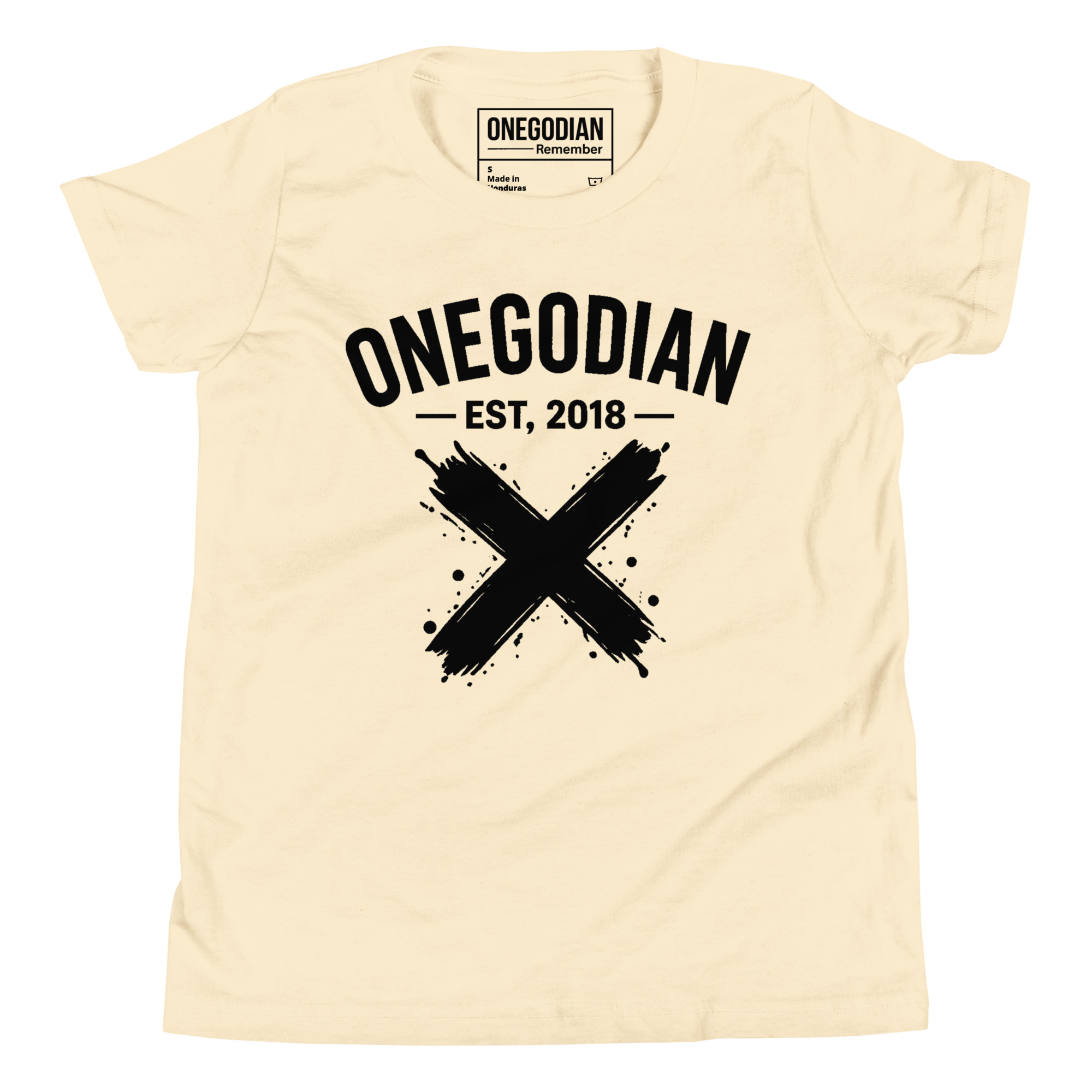 ONEGODIAN: X – Youth Short Sleeve T-Shirt – Black - Image 22