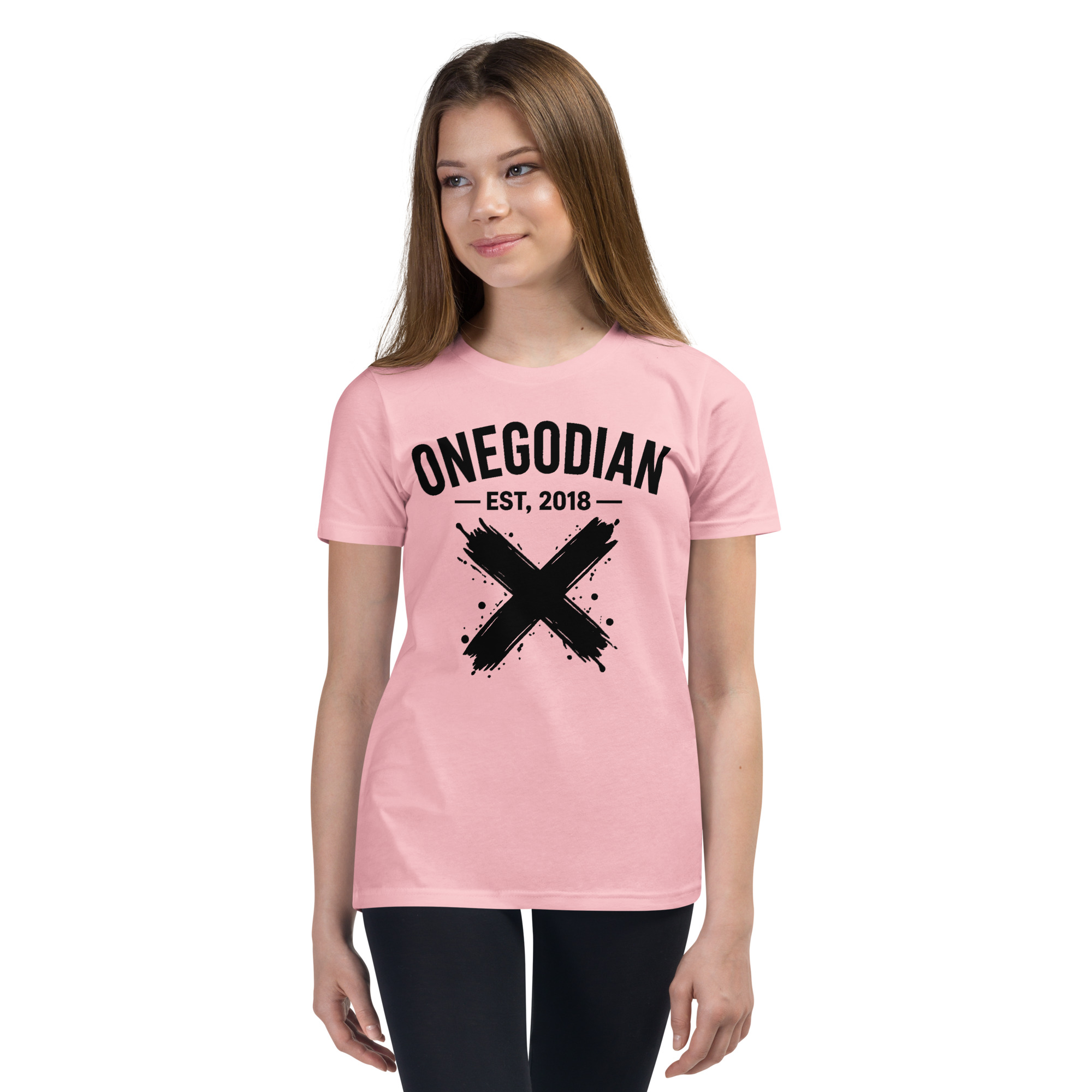 ONEGODIAN: X – Youth Short Sleeve T-Shirt – Black - Image 5
