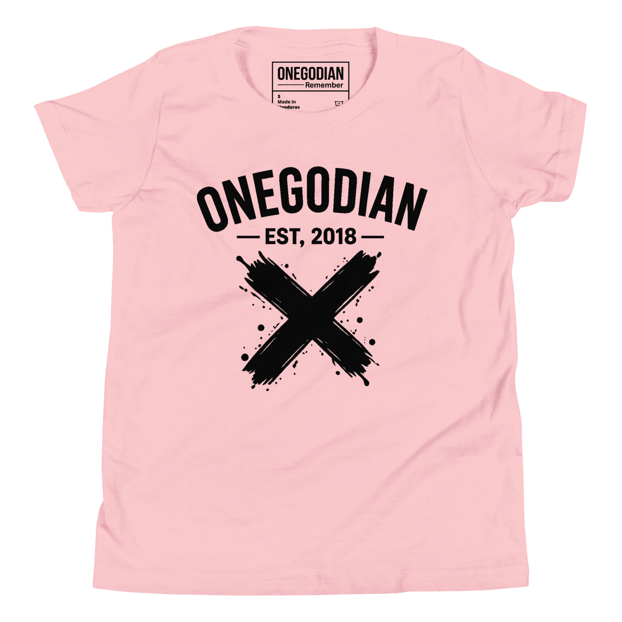 ONEGODIAN: X – Youth Short Sleeve T-Shirt – Black - Image 18