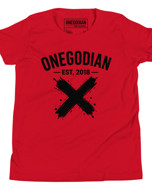 ONEGODIAN: X – Youth Short Sleeve T-Shirt – Black
