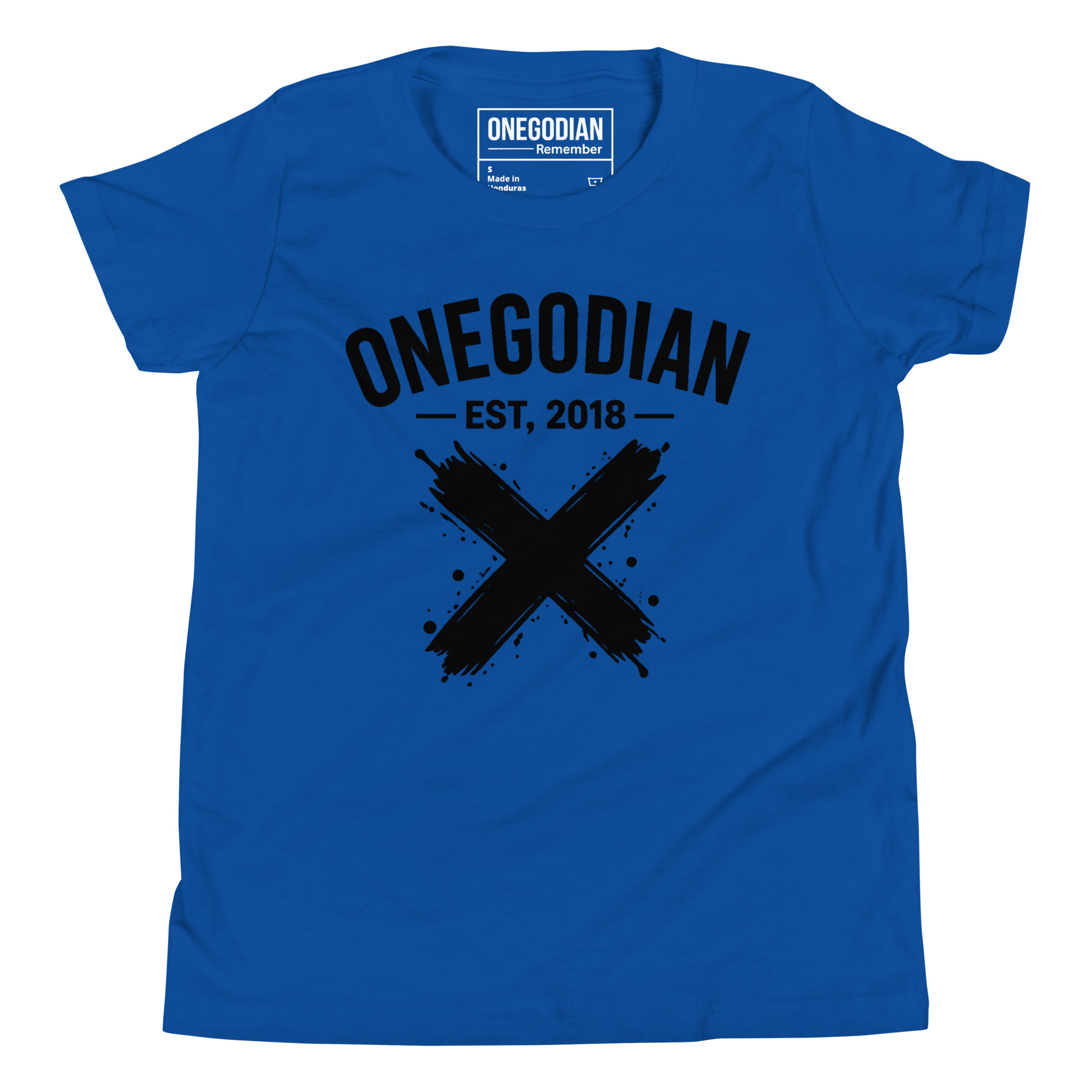 ONEGODIAN: X – Youth Short Sleeve T-Shirt – Black - Image 8